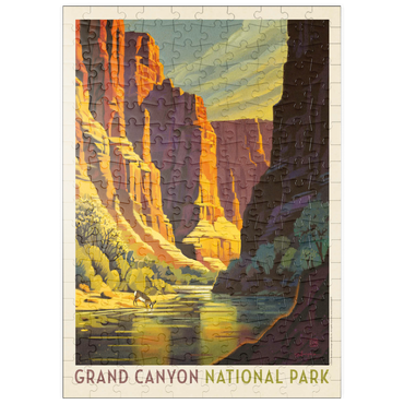 puzzleplate Grand Canyon National Park: Refreshing Shade, Vintage Poster 200 Puzzle