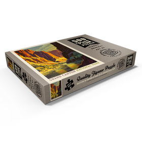 Darstellung des Puzzle Motivs Grand Canyon National Park: Refreshing Shadow, Vintage Poster - Puzzleteile: 500