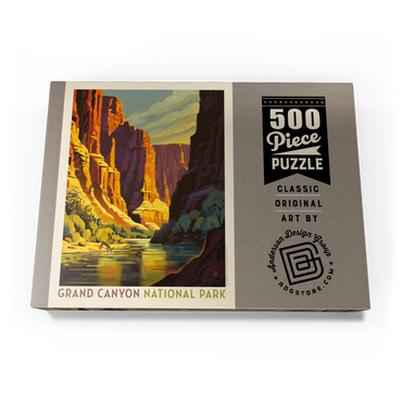 Grand Canyon National Park: Refreshing Shade, Vintage Poster 500 Puzzle Schachtel Ansicht3