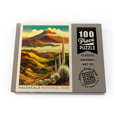 Haleakalā National Park: Above The Clouds, Vintage Poster 100 Puzzle Schachtel Ansicht3