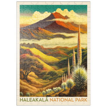 puzzleplate Haleakalā National Park: Above The Clouds, Vintage Poster 200 Puzzle