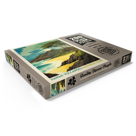 Darstellung des Puzzle Motivs Hawai'i Volcanoes National Park: Lava In The Lagoon, Vintage Poster - Puzzleteile: 200