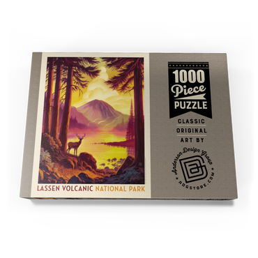 Lassen Volcanic National Park: Morning Mist, Vintage Poster 1000 Puzzle Schachtel Ansicht3