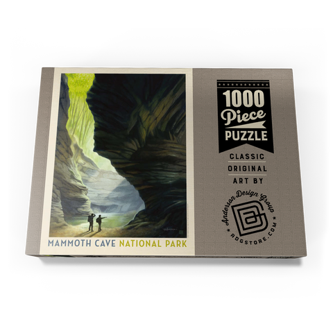Mammoth Cave National Park: The Light Of Day, Vintage Poster 1000 Puzzle Schachtel Ansicht3