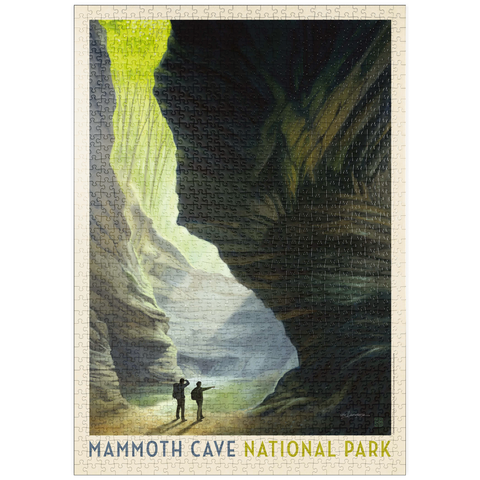 puzzleplate Mammoth Cave National Park: The Light Of Day, Vintage Poster 1000 Puzzle