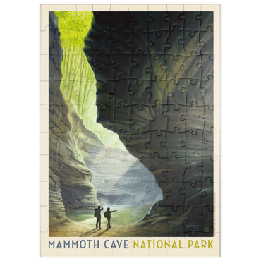 puzzleplate Mammoth Cave National Park: The Light Of Day, Vintage Poster 100 Puzzle