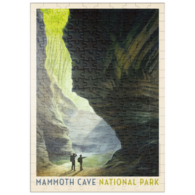 Darstellung des Puzzle Motivs Mammoth Cave National Park: The Light Of Day, Vintage Poster - Puzzleteile: 200