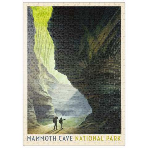 puzzleplate Mammoth Cave National Park: The Light Of Day, Vintage Poster 500 Puzzle