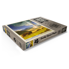 Darstellung des Puzzle Motivs Yellowstone National Park: Wonderland, Vintage Poster - Puzzleteile: 100