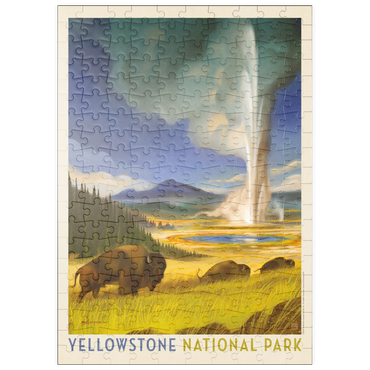 puzzleplate Yellowstone National Park: Wonderland, Vintage Poster 200 Puzzle