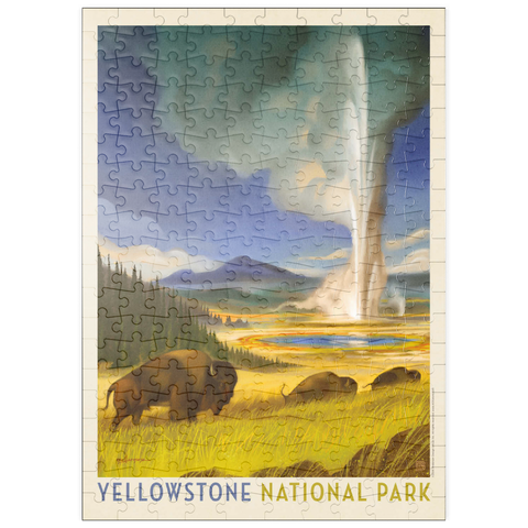 puzzleplate Yellowstone National Park: Wonderland, Vintage Poster 200 Puzzle