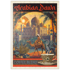 Darstellung des Puzzle-Motivs Arabian Dawn Coffee Blend, Vintage Poster – Puzzleteile: 200