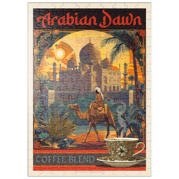 puzzleplate Arabian Dawn Coffee Blend, Vintage Poster 200 Puzzle