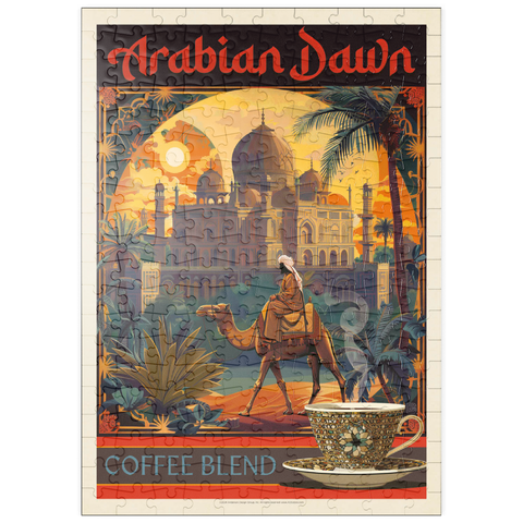 puzzleplate Arabian Dawn Coffee Blend, Vintage Poster 200 Puzzle