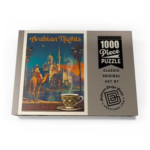 Arabian Nights Coffee Blend, Vintage Poster 1000 Puzzle Schachtel Ansicht3