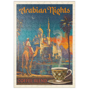puzzleplate Arabian Nights Coffee Blend, Vintage Poster 200 Puzzle