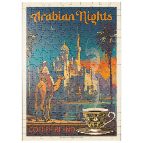 puzzleplate Arabian Nights Coffee Blend, Vintage Poster 200 Puzzle