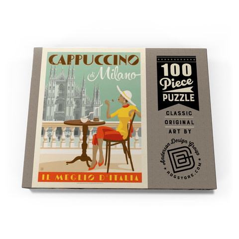 Cappuccino di Milano, Vintage Poster 100 Puzzle Schachtel Ansicht3