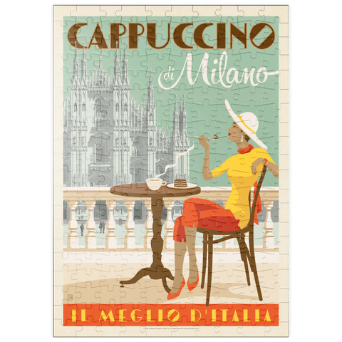 puzzleplate Cappuccino di Milano, Vintage Poster 200 Puzzle