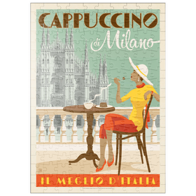 Darstellung des Puzzle Motivs Cappuccino di Milano, Vintage Poster - Puzzleteile: 200