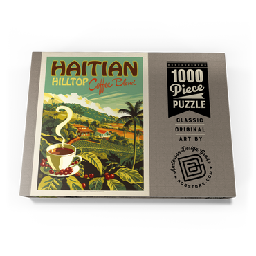 Haitian Hilltop Coffee, Vintage Poster 1000 Puzzle Schachtel Ansicht3