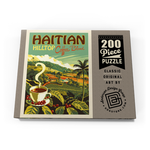 Haitian Hilltop Coffee, Vintage Poster 200 Puzzle Schachtel Ansicht3