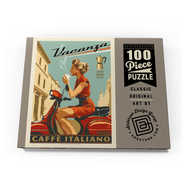 Vacanza Italiana Coffee, Vintage Poster 100 Puzzle Schachtel Ansicht3