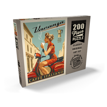 Vacanza Italiana Coffee, Vintage Poster 200 Puzzle Schachtel Ansicht2