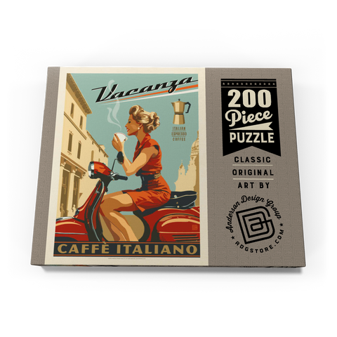 Vacanza Italiana Coffee, Vintage Poster 200 Puzzle Schachtel Ansicht3