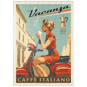 puzzleplate Vacanza Italiana Coffee, Vintage Poster 200 Puzzle