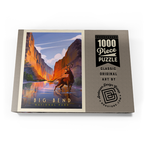 Big Bend National Park: Made In The Shade, Vintage Poster 1000 Puzzle Schachtel Ansicht3