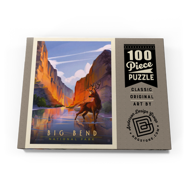 Big Bend National Park: Made In The Shade, Vintage Poster 100 Puzzle Schachtel Ansicht3