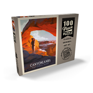 Canyonlands: Under Mesa Arch, Vintage Poster 100 Puzzle Schachtel Ansicht2