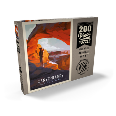 Canyonlands: Under Mesa Arch, Vintage Poster 200 Puzzle Schachtel Ansicht2
