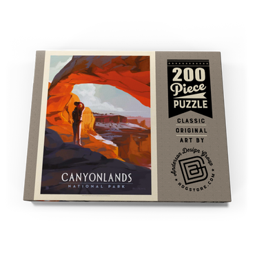 Canyonlands: Under Mesa Arch, Vintage Poster 200 Puzzle Schachtel Ansicht3