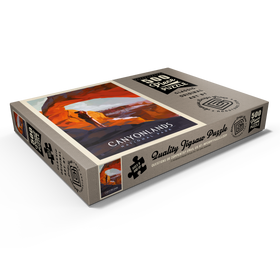 Darstellung des Puzzle Motivs Canyonlands: Under Mesa Arch, Vintage Poster - Puzzleteile: 500