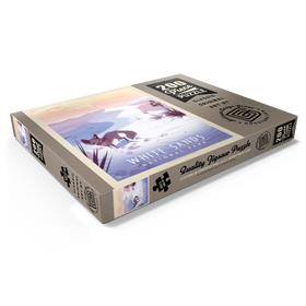 Darstellung des Puzzle Motivs White Sands National Park: Kit Fox, Vintage Poster - Puzzleteile: 200