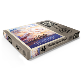 Darstellung des Puzzle Motivs Yellowstone National Park: Mammoth Hot Springs Terraces, Vintage Poster - Puzzleteile: 200