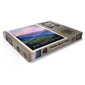 Darstellung des Puzzle Motivs Blue Ridge Parkway: Bird's Eye View, Vintage Poster - Puzzleteile: 100