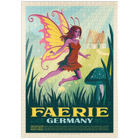 Darstellung des Puzzle Motivs Mythical Creatures: Faerie (Germany), Vintage Poster - Puzzleteile: 1000