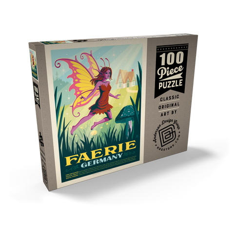 Mythical Creatures: Faerie (Germany), Vintage Poster 100 Puzzle Schachtel Ansicht2