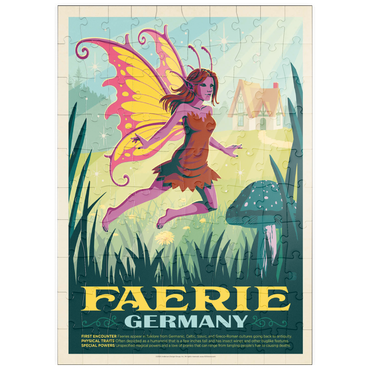puzzleplate Mythical Creatures: Faerie (Germany), Vintage Poster 100 Puzzle
