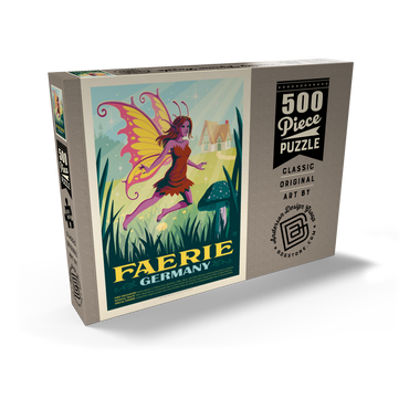 Mythical Creatures: Faerie (Germany), Vintage Poster 500 Puzzle Schachtel Ansicht2