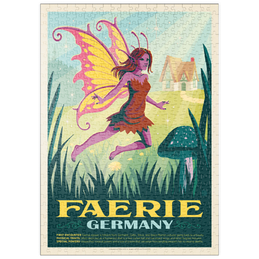 puzzleplate Mythical Creatures: Faerie (Germany), Vintage Poster 500 Puzzle