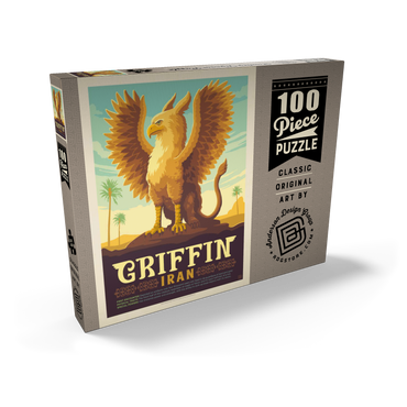 Mythical Creatures: Griffin (Iran), Vintage Poster 100 Puzzle Schachtel Ansicht2