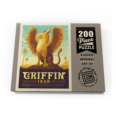 Mythical Creatures: Griffin (Iran), Vintage Poster 200 Puzzle Schachtel Ansicht3