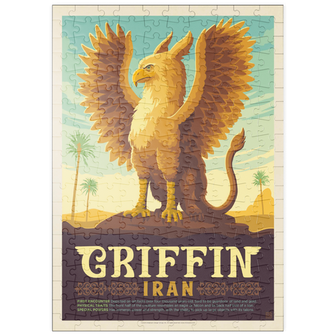 puzzleplate Mythical Creatures: Griffin (Iran), Vintage Poster 200 Puzzle