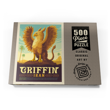 Mythical Creatures: Griffin (Iran), Vintage Poster 500 Puzzle Schachtel Ansicht3