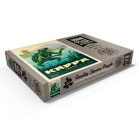 Darstellung des Puzzle Motivs Mythical Creatures: Kappa (Japan), Vintage Poster - Puzzleteile: 1000