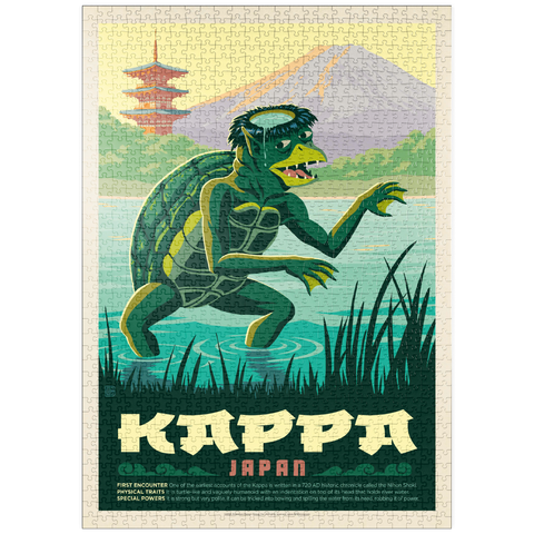 puzzleplate Mythical Creatures: Kappa (Japan), Vintage Poster 1000 Puzzle
